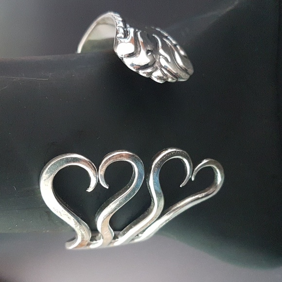 Vintage Silver Cuff Bracelet. - Picture 5 of 8